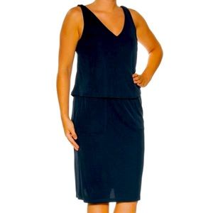 NWT Ralph Lauren Blue Sleeveless Popover Dress